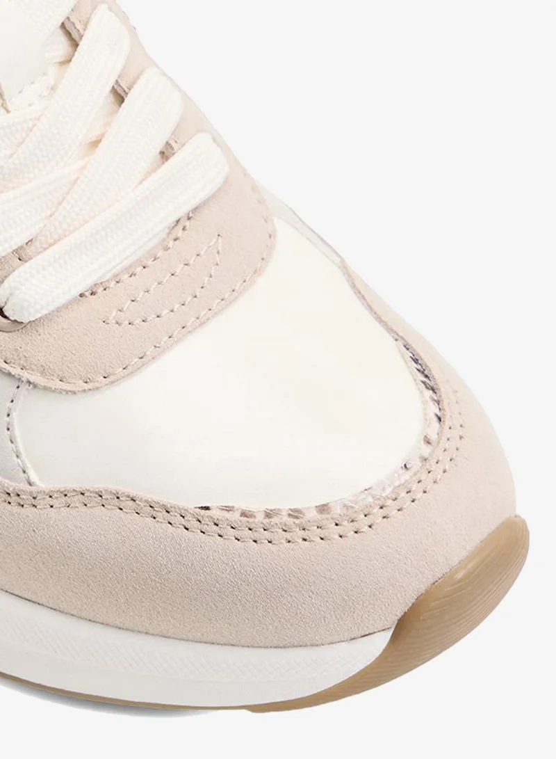 Aldo  Asiejan Ladies White Wedge Sneakers for Women | Best Price UAE