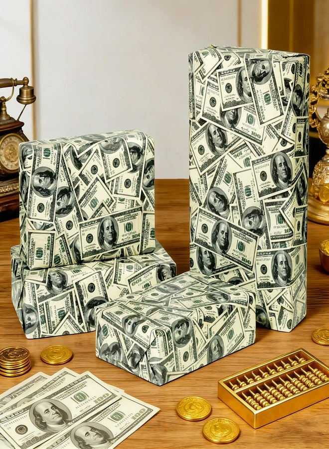 Pineraap Funny Money Wrapping Paper Roll, 17 In x 16.4 Ft - Mini Roll - Funny Dollar Bill Money Gift Wrap Paper for Birthday Graduation, Retirement, Everyday Humor, Novelty Gifts - Image 5