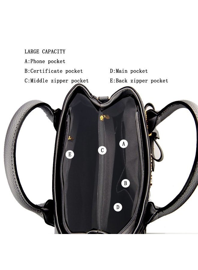 Jeniulet Purses and Handbags for Women Fashion Ladies PU Leather Top Handle Satchel Shoulder Tote Bags - Image 5