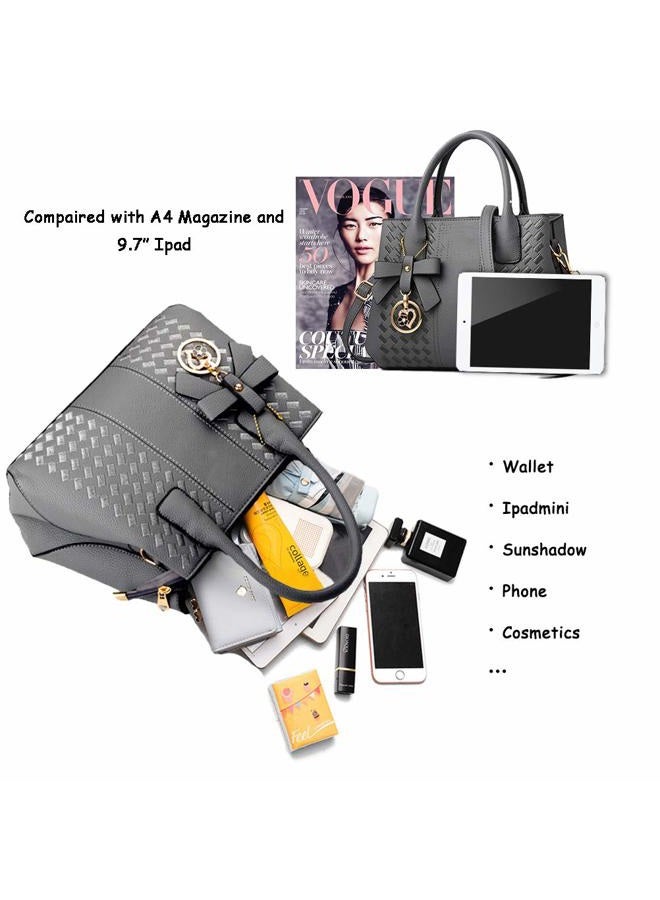 Jeniulet Purses and Handbags for Women Fashion Ladies PU Leather Top Handle Satchel Shoulder Tote Bags - Image 4