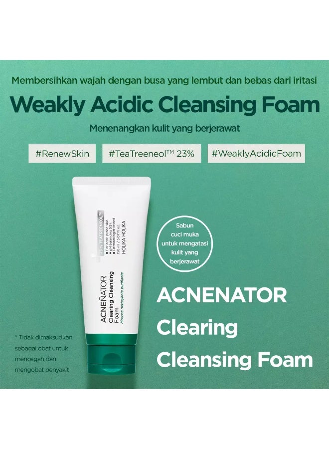 Holika Holika Acnenator Clearing Cleansing Foam 150ml - Image 2