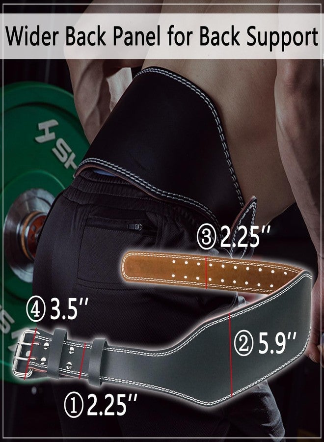 Luwint Weight Lifting Belt with Lifting Straps, 5.9 Inch Wide PU Leather Belt for Men, Lumbar Back Support for Powerlifting, Deadlift, Squat, Gym and Strength Training - Image 5