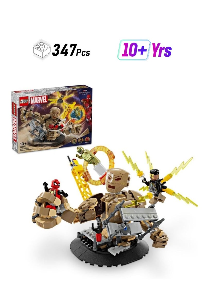 LEGO Lego Marvel Spider-man VS Sandman: Final Battle 76280 Building Blocks Toy Set (347 Pieces)  - Image 1