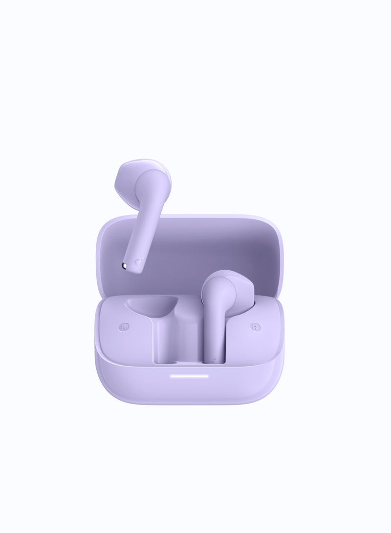 Soundcore K20i by Anker, Semi-in-Ear Earbuds, Bluetooth Wireless, 36H Playtime, Fast Charge, Clear Sound, Comfortable Fit, ENC 2-Mic Clear Calls, Custom EQ, IPX5, Bluetooth 5.3, App Control Purple - Image 2