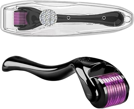 ديرما رولر 540 إبر التيتانيوم أداة العناية بالبشرة لوجه التجاعيد تساقط الشعر نمو اللحية علامات التمدد ندبات حب الشباب رولر للوجه للرجال والنساء 05 مم - Image 2