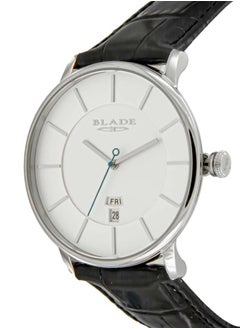 Blade BLADE Sphere White 3650G1SWN SS & Leather Day-Date Men's Watch  - Image 2