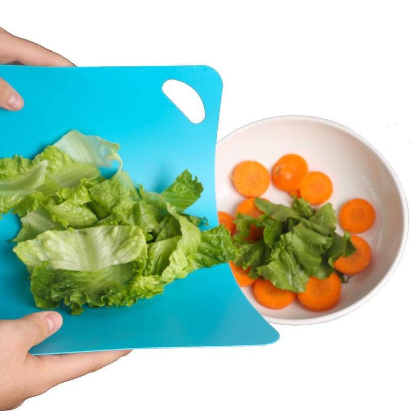 Carrollar Plastic Flexible Cutting Mats for Kitchen, 3pcs Color Coded Chopping Board Set, Cutting Board Sheet for Kitchen Cooking, Dishwasher Safe ï¼ˆ11.5x9"ï¼‰ - Image 5