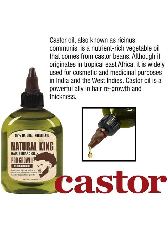 SFC - Natural King Pro-growth Castor Hair & Beard Oil 7.1 oz - Image 1