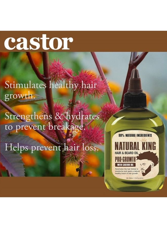 SFC - Natural King Pro-growth Castor Hair & Beard Oil 7.1 oz - Image 1