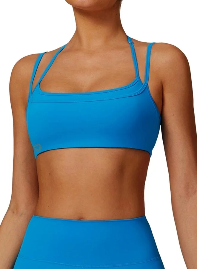 Womens Double Straps Sports Bra