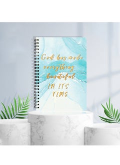 KASTWAVE A5 Wirebound Spiral Notebooks College Ruled, 80 Pages Lined Journal Hardcover, Diary Memo Notepad for School Office Business, School Supplies for Girls  - Image 1