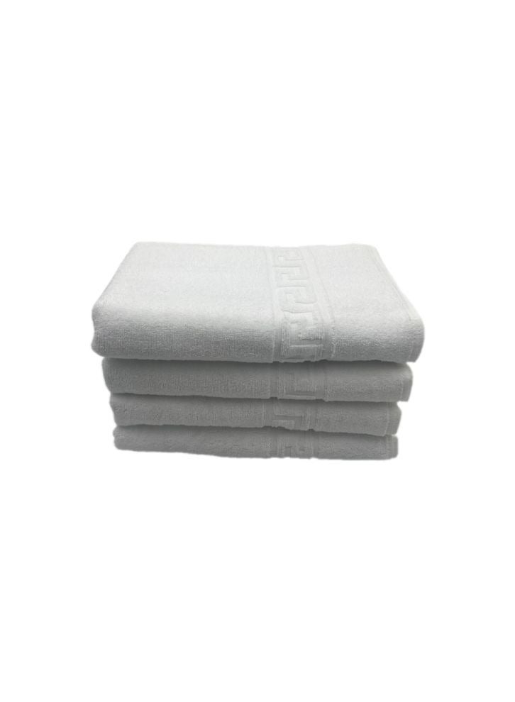 BYFT Magnolia (White) Luxury Bath Towel (70 x 140 Cm -Set of 4) 100% Cotton, Highly Absorbent and Quick dry, Classic Hotel and Spa Quality Bath Linen -600 Gsm - Image 2