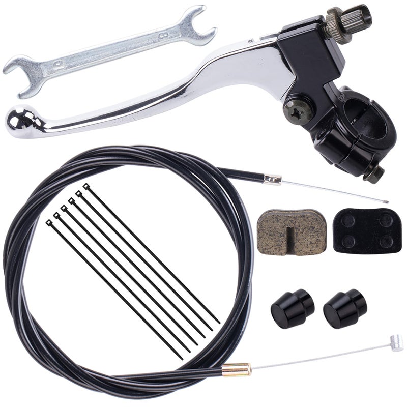 MRELC Left Brake Clutch Lever 155cm Cable with Brake Pads fit for Coleman CT100U CC100X 98cc 100cc 3HP Baja Doodle Bug DB30 Motovox MBX10 MBX11 Monster Moto Powersport Mini Bike Parts - Image 2