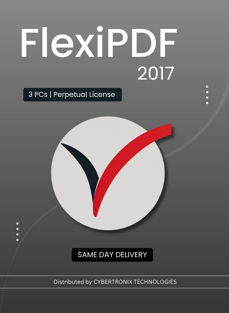 FlexiPDF 2017 | 3 PCs Perpetual License | Digital License | SAME DAY DELIVERY
