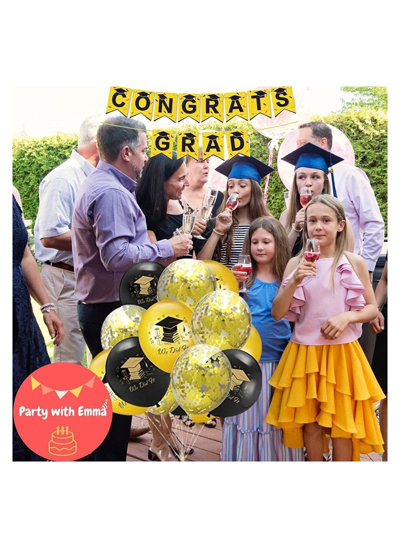 Party with Emma DIY Graduation Linen Party Banner Plain Triangle Decoration  - Image 5