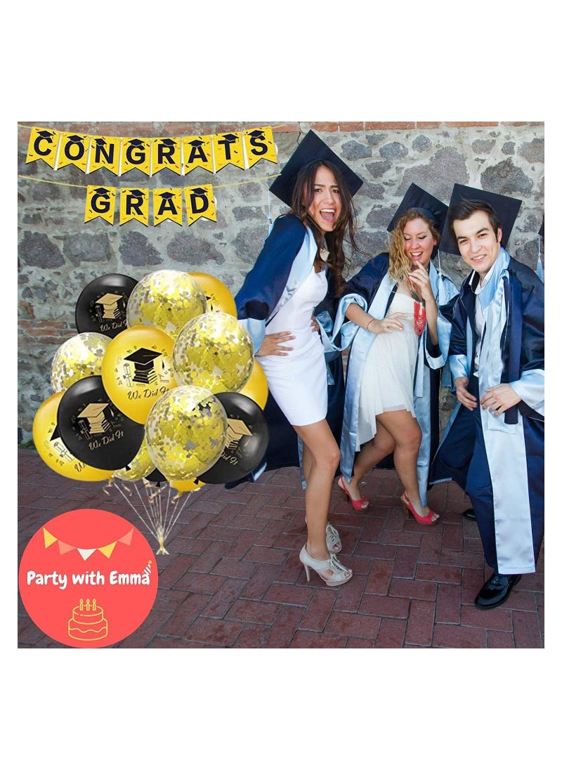 Party with Emma DIY Graduation Linen Party Banner Plain Triangle Decoration  - Image 2