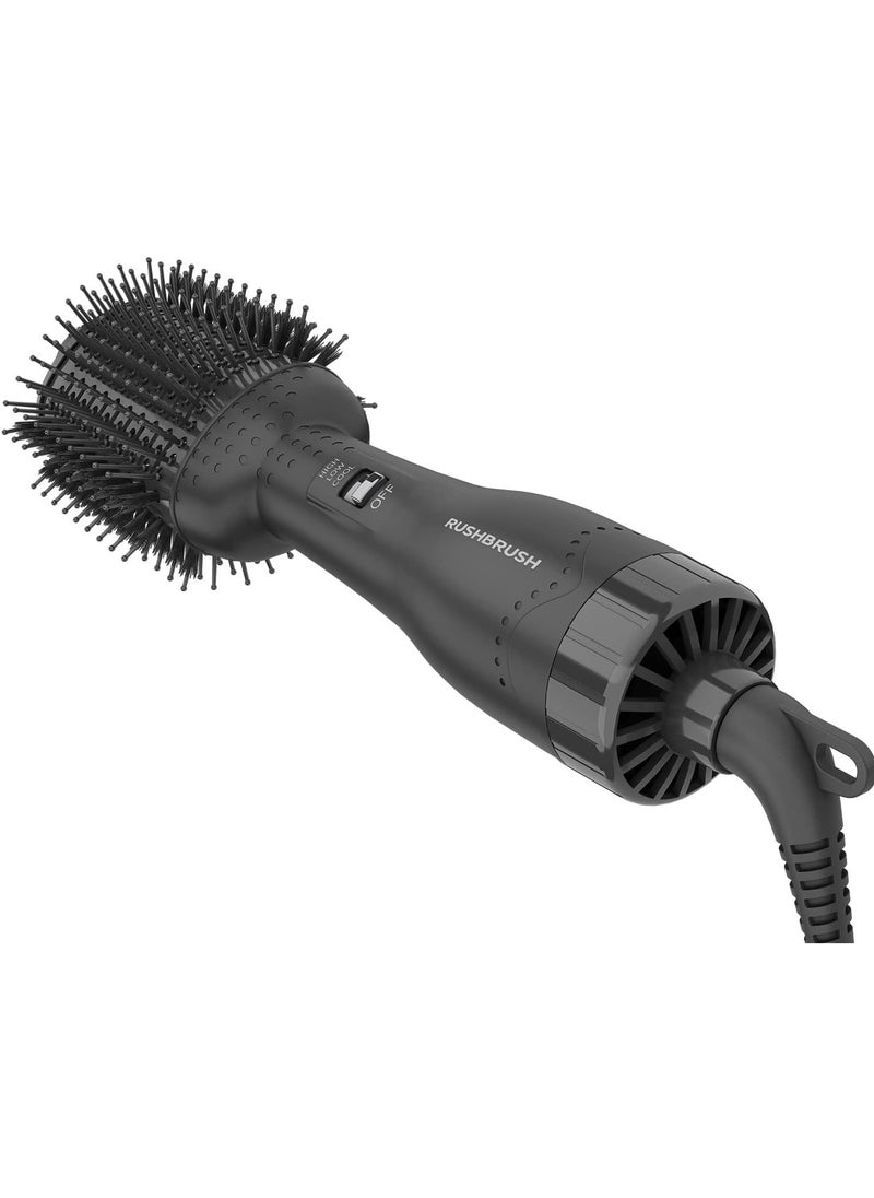 Rush Brush V2 Pro Black Ion Technology Wide Oval Design 19cm 1300W 3Heat/Speed