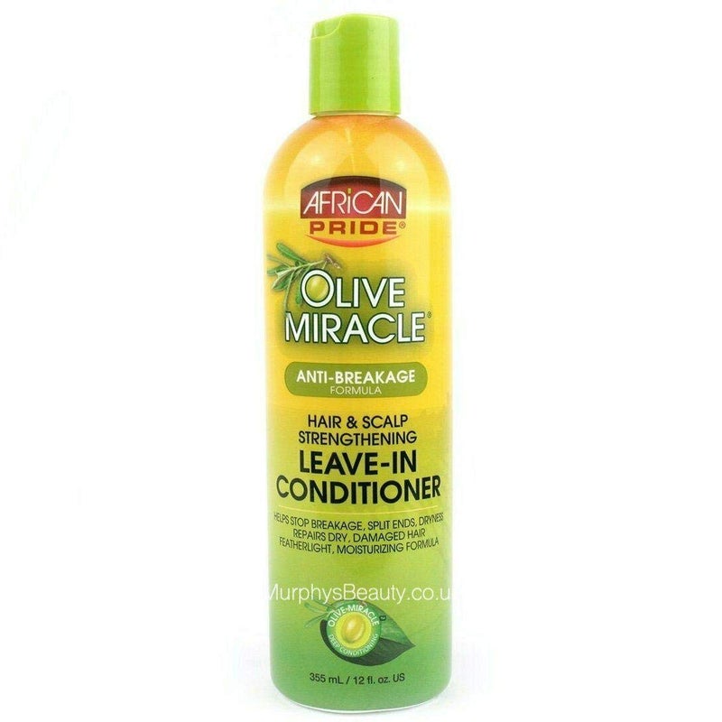 African Pride Olive Miracle Leave-in Conditioner, 12 Ounce