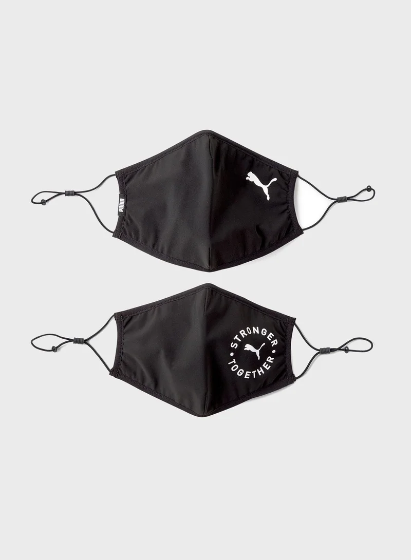 PUMA 2 Pack Logo Face Mask