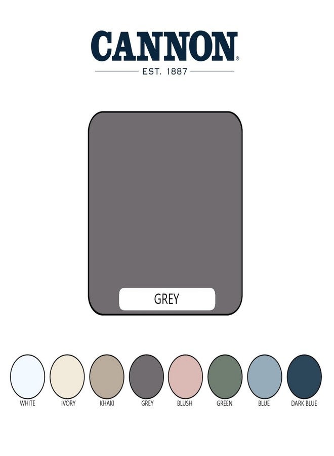 كانون طقم ملاءات كانون هيريتدج سادة رمادي من البوليستر، 6 قطع، طقم ملاءات كامل، لون سادة، للرجال والنساء، معتمد من Oeko-TEX. - Image 5