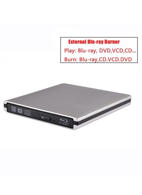 External USB3.0 Optical DVD Drive BD-RE 3D Blu-Ray Reader for Windows/MAC OS (Blu-ray burner)