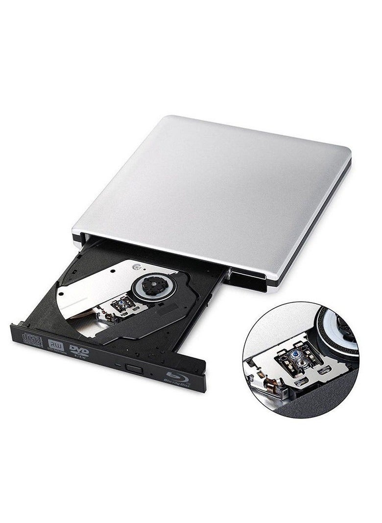 Generic - External USB3.0 Optical DVD Drive BD-RE 3D Blu-Ray Reader for Windows/MAC OS (Blu-ray burner) - Image 1