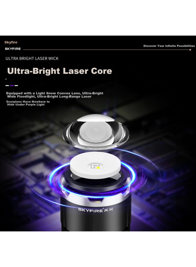 SkyFire Tianhuo Scorpion Flashlight High Brightness Long Battery Life Uv Light Waterproof Rechargeable For Night Fishing Outdoor Use - Image 5