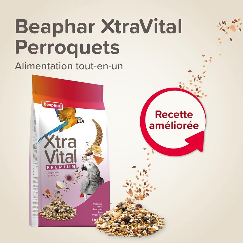 Beaphar XtraVital Parrot Complete Bird Food - 1KG - Image 3
