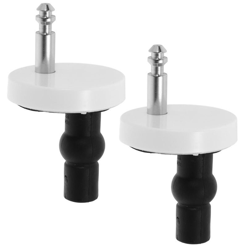 Universal Toilet Seat Hinge Fixings Replacement Parts 304 Stainless Steel Screws ABS Base - Image 2