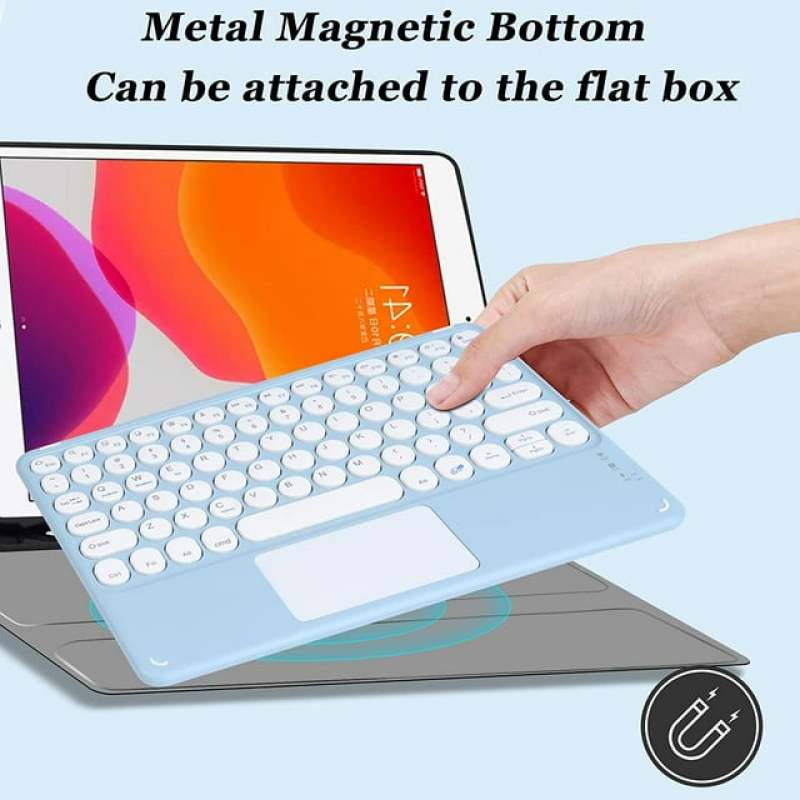 Bluetooth Keyboard: Ultra-slim Lightweight Design - Quiet Scissor Foot Construction Touchpad Keyboard for Tablets, Smartphones, PCs On-the-go Use - Image 4