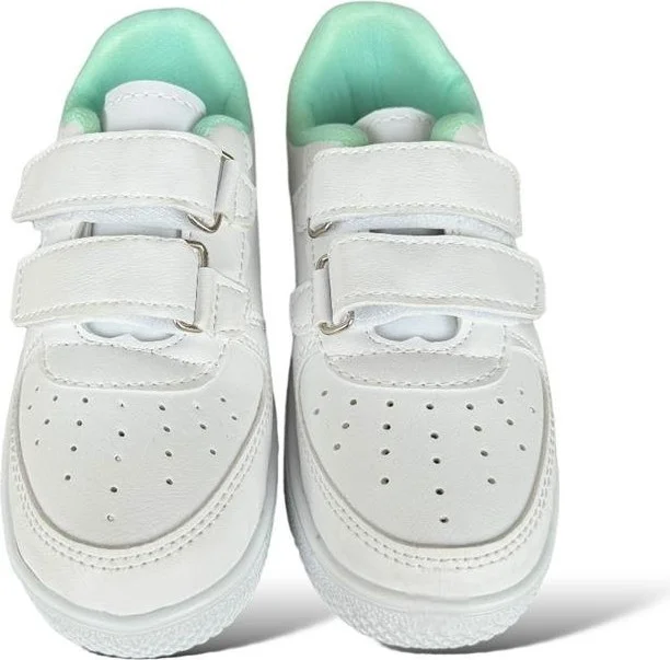 Liger Kids Sneaker Sports Shoes Green-White