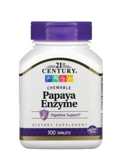 21st CENTURY Papaya Enzyme Chewable 100 Tablets  - Image 1