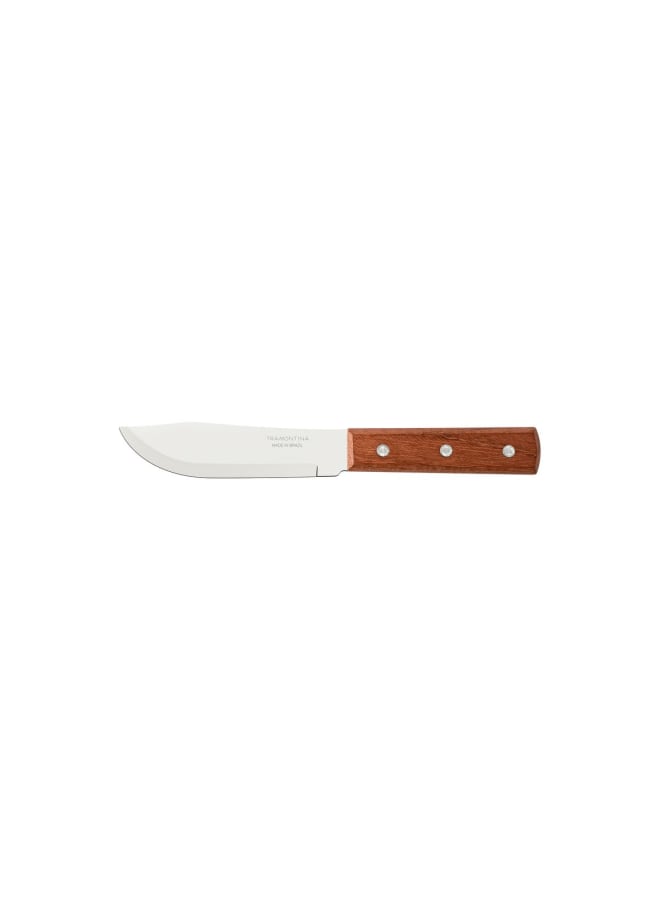TRAMONTINA TRAMONTINA 5-Inch Steak Knife – Stainless Steel Blade with Wooden Handle – Sharp & Durable Knife for Meat and BBQ – Ergonomic Grip – Ideal for Home and Restaurant Use  - Image 1