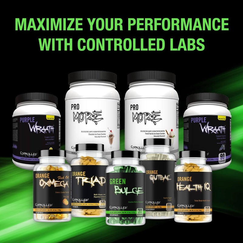 CONTROLLED LABS Green Bulge Supplement 30 Serv Advanced Creatine Matrix Volumizer Improve Strength Stamina Performance  Muscle Recovery Caffeine  Stimulant Free - Image 5