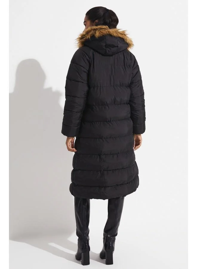 JUNE June Women Coat Black