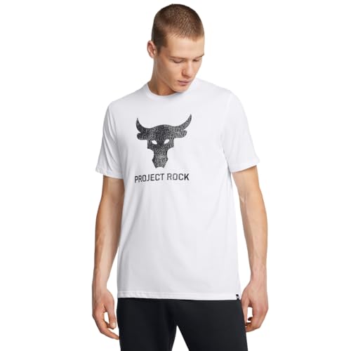 Under Armour Men's Project Rock Payoff Graphic Short Sleeve T Shirt, (100) White / / Black, Large - Image 1