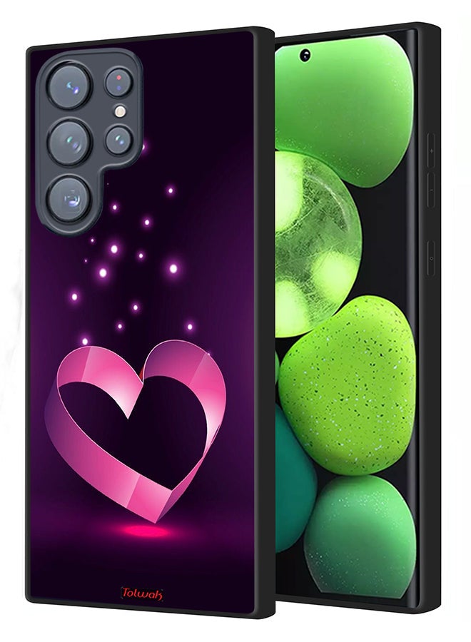 Tolwak Samsung Galaxy S23 Ultra 5G Protective Case Cover Heart Art - Image 1