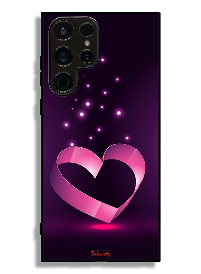 Tolwak Samsung Galaxy S23 Ultra 5G Protective Case Cover Heart Art - Image 3