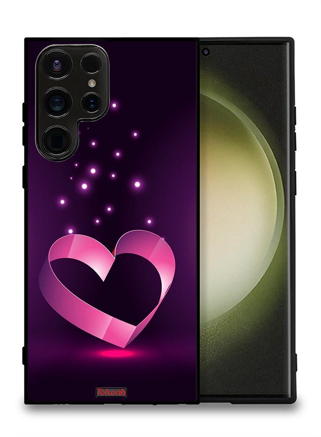 Tolwak Samsung Galaxy S23 Ultra 5G Protective Case Cover Heart Art - Image 2