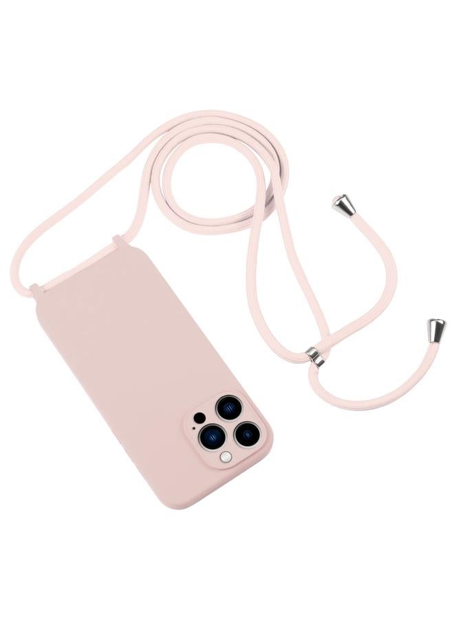 S-TOP Case For iPhone 13 Pro Crossbody Lanyard Liquid Silicone Case - Image 2