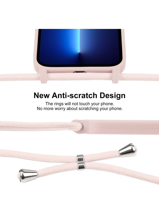 S-TOP Case For iPhone 13 Pro Crossbody Lanyard Liquid Silicone Case - Image 3