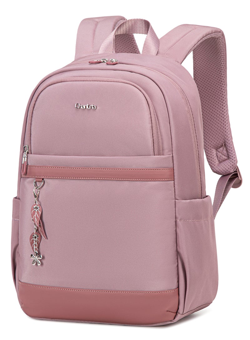 Chantria Durable Premium Laptop Backpack Water-Resistant Multifunctional Anti-Theft Daypack for Casual/Travel/School/College, CB00648-Pale Mauve - Image 1