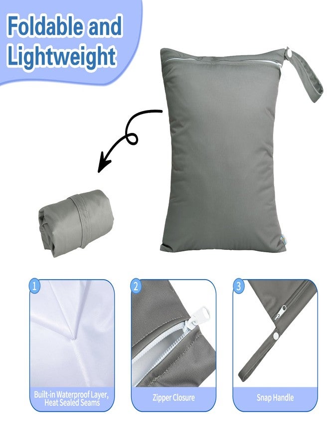 babygoal Waterproof Wet Dry Bag for Swimsuit, Reusable Bag for Travel, Food Storage, Stroller, Daycare, Baby Diapers, Yoga, Beach, Pool, Wet Clothes - Image 3