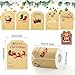 Yoget 250 PCS Chirstmas Gift Tags Xmas Kraft Gift Tags Stickers Name Labels Christmas Decorations 50x70mm 6 Designs - Image 4
