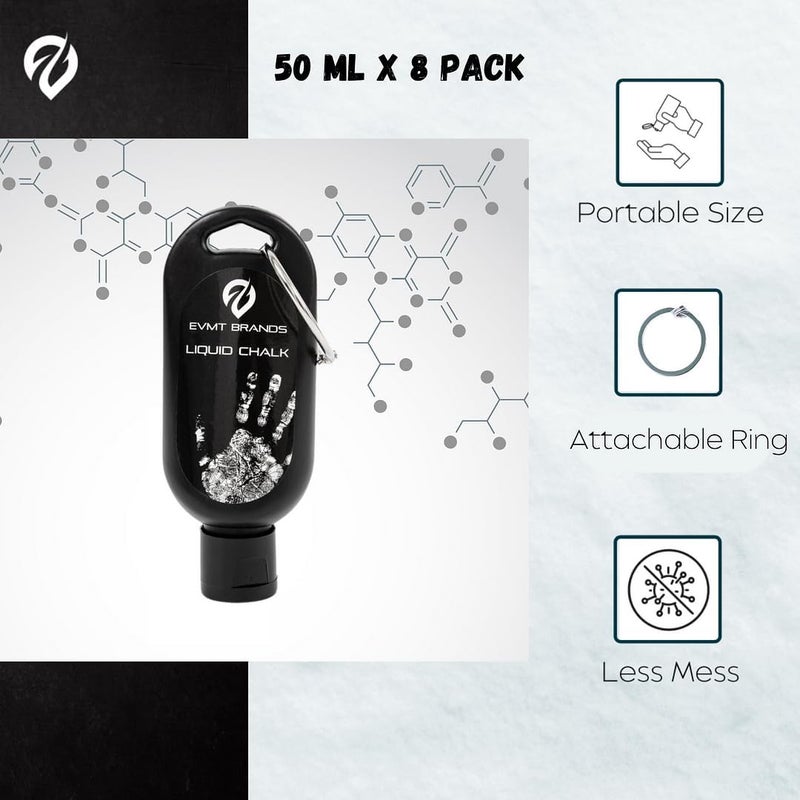 EVMT Brands Liquid Chalk, Mess Free Gym Chalk for Weightlifting, Gymnastics, Rock Climbing, Dancing, and Lifting. Sweat Resistant and Long Lasting for Stronger Hand Grip. Package May Vary. - Image 3
