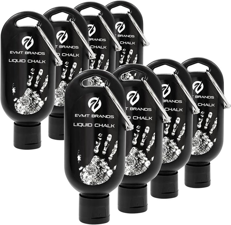 EVMT Brands Liquid Chalk, Mess Free Gym Chalk for Weightlifting, Gymnastics, Rock Climbing, Dancing, and Lifting. Sweat Resistant and Long Lasting for Stronger Hand Grip. Package May Vary. - Image 1