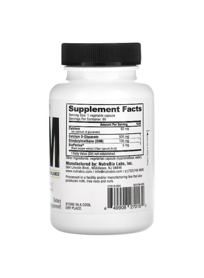 NutraBio, DIM, 60 Capsules (Packaging may vary) - Image 2