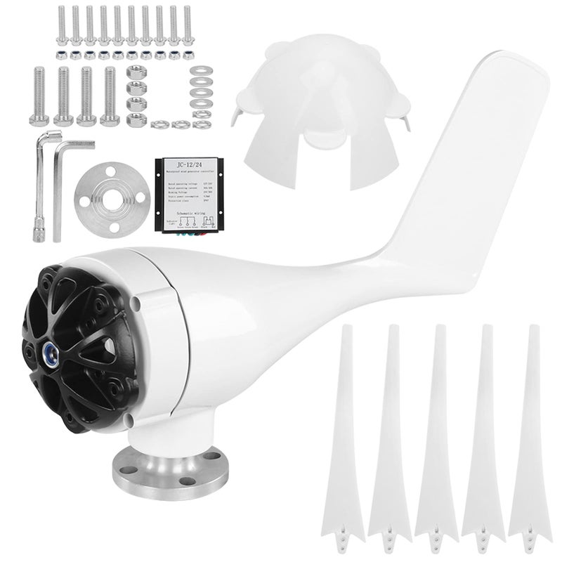 Wind Turbine Generator 1200W 5 Vane Industrial Supplies Low Vibration Small Windmill 12V - Image 5
