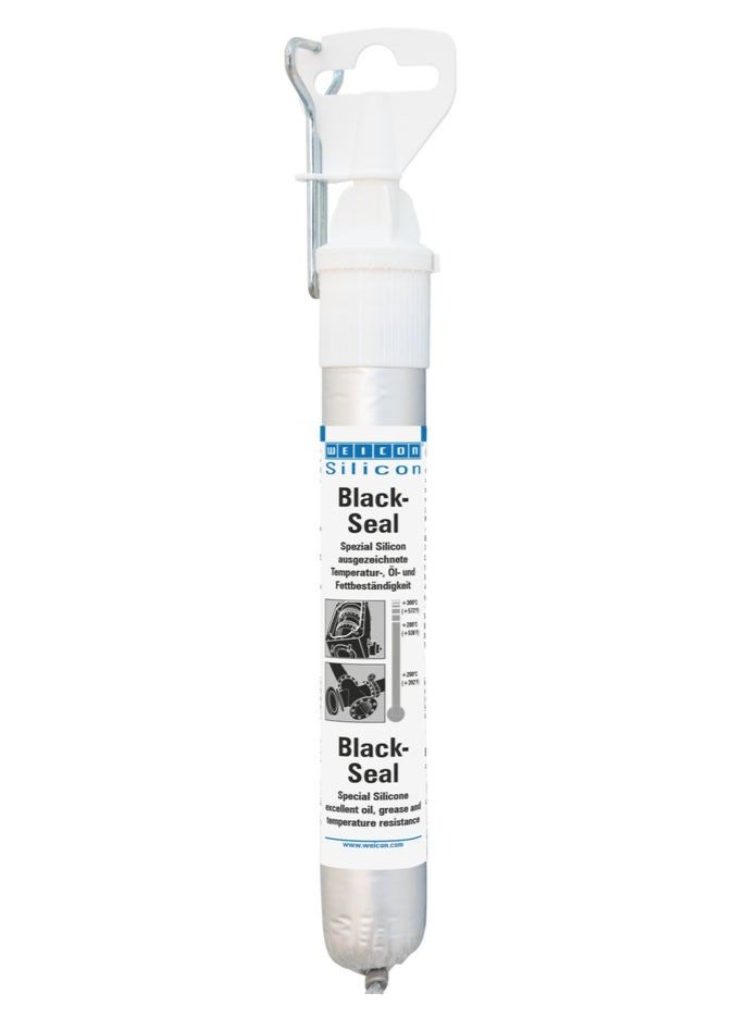 WEICON Black-Seal 85ml Tube Silicone Adhesive Sealing Compound for Bonding Sealing of Pump Tanks Motor Gearbox and much more Pressure- Heat Resistant Black Grey - Image 1