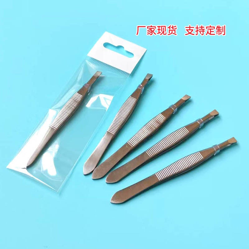 With Packaging Eyebrow Clip Stainless Steel Eyebrow Clip Tweezers Plucking Eyebrow Clip Eyebrow Plucking Tweezers Eyebrow Plucking Beard Clip - Image 2